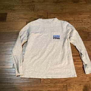 Mens Vineyard Vines long sleeved pocket T-shirt‎ Gray XS